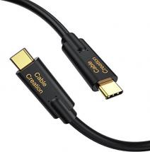 CableCreation USB C to USB C 3.1 Gen2 Cable 100W 5A Fast Charge, 1ft USB-C to C Cable 10Gbps Black