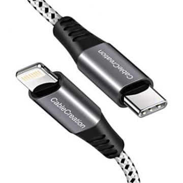 CableCreation USB C to Lightning Cable 6FT, Braided Type C to iPhone Lightning Cable 18W