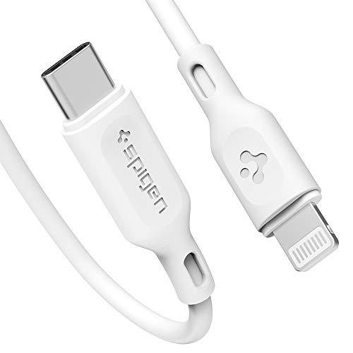 Spigen Apple MFi Certified USB C to Lightning Charge Sync Cable 0.9 m White