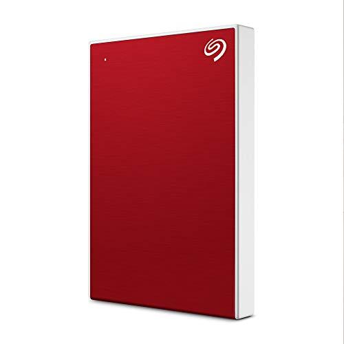 Seagate One Touch 2TB External HDD with Password Protection – Red
