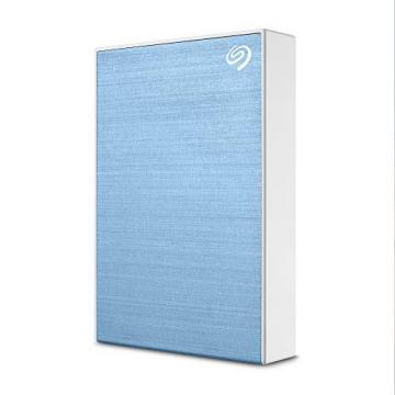 Seagate One Touch 4TB External HDD with Password Protection – Light Blue