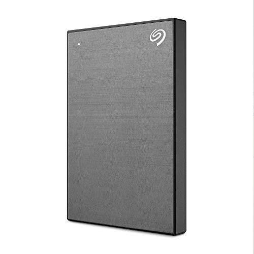 Seagate One Touch 1TB External HDD with Password Protection – Space Gray, for Windows and Ma