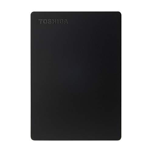 Toshiba Canvio Slim 1TB Portable External HDD - USB 3.0 for PC Laptop Windows and Mac - Black