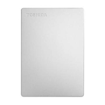 Toshiba Canvio Slim 1TB Portable External HDD - USB 3.0 for PC Laptop Windows and Mac - Silver