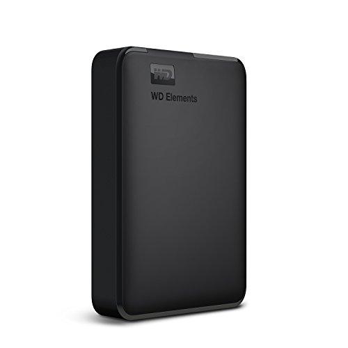 Western Digital WD 5TB Elements Portable External Hard Drive, USB 3.0