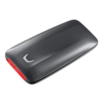 Samsung X5 Portable SSD - 500GB - Thunderbolt 3 External SSD (MU-PB500B/AM) Gray/Red