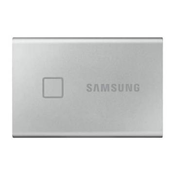 Samsung T7 Touch 1TB USB 3.2 Gen 2 (10Gbps, Type-C) External Solid State Drive Silver