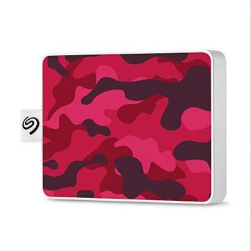 Seagate One Touch SSD 500GB External Solid State Drive Portable – Camo Magenta, USB 3.0