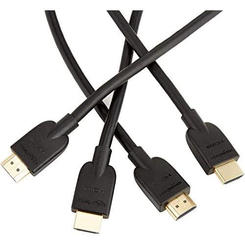 Amazon Basics High-Speed HDMI Cable - 10 Feet (2-Pack) (Latest Standard)