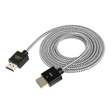 CableCreation HDMI Male to Male, 6ft Ultra Thin HDMI 4K High-Speed Low Profile Cable, 1.8M