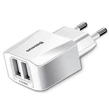Baseus Mini Dual USB Universal Travel Charger Adapter (EU) 10W