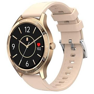 Fire-Boltt 360 SpO2 Full Touch Large Display Round Smart Watch. Gold