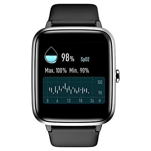 Noise ColorFit Pro 2 Oxy Full Touch Control Smart Watch, Onyx Black