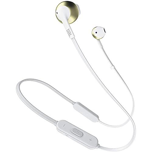 JBL T205BT Bluetooth Wireless in Ear Earphones with Mic (Gold)