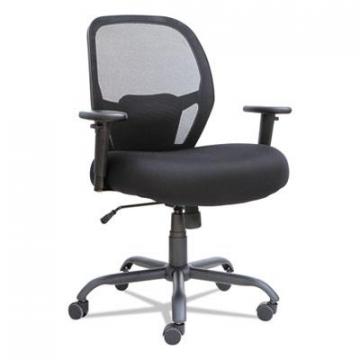 Alera Merix450 Series Mesh Big and Tall Chair, Black Seat/Black Back, Black Base