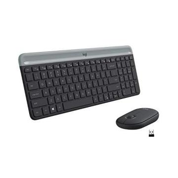 Logitech MK470 Slim Wireless Keyboard & Mouse Combo for Windows, Graphite