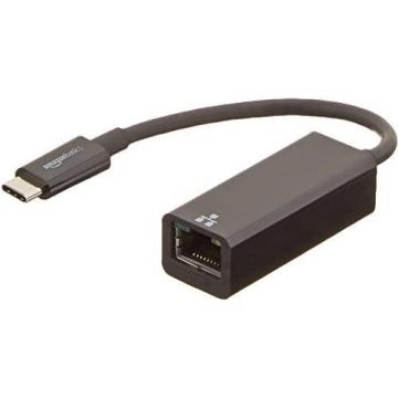 Amazon Basics USB 3.1 Type-C to Ethernet Adapter - Black