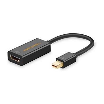 CableCreation 4K Mini Displayport to HDMI Adapter Active Mini DP (Thunderbolt Compatible) to HDMI