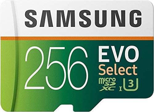 Samsung ELECTRONICS EVO Select 256GB MicroSDXC UHS-I U3 100MB/s Full HD & 4K UHD Memory Card