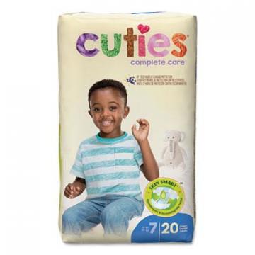 Cuties Premium Jumbo Diapers, Size 7, 41 lbs and Up, 80/Carton
