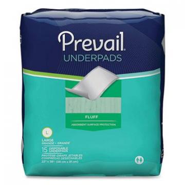 Prevail Underpads, 23 x 36, White, 150/Carton