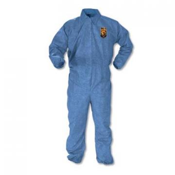 Kimberly-Clark KleenGuard A60 Elastic-Cuff, Ankle & Back Coveralls, Blue, X-Large