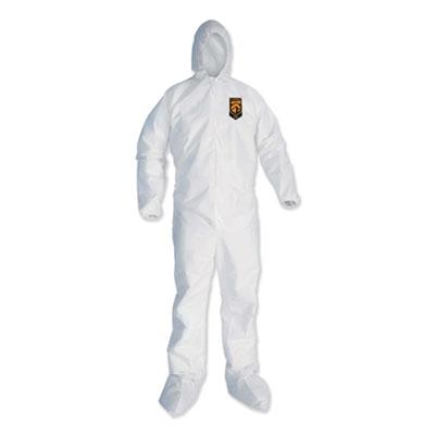 Kimberly-Clark KleenGuard A35 Coveralls, Hooded, 2X-Large, White