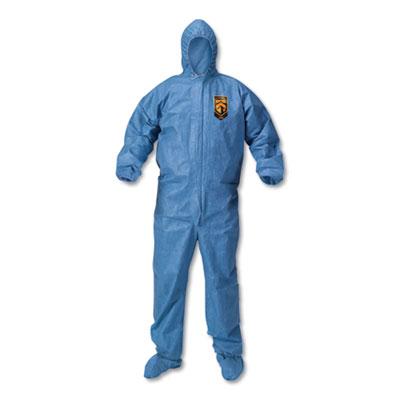 Kimberly-Clark KleenGuard A60 Blood and Chemical Splash Protection Coveralls, X-Large, Blue