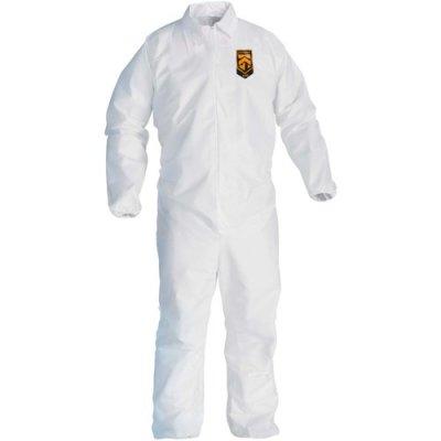 Kimberly-Clark KleenGuard A40 Coveralls - Zipper Front, Elastic Wrists & Ankles