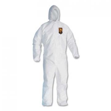 Kimberly-Clark KleenGuard A20 Breathable Particle Protection Coveralls, Zip Closure, 3X-Large, White