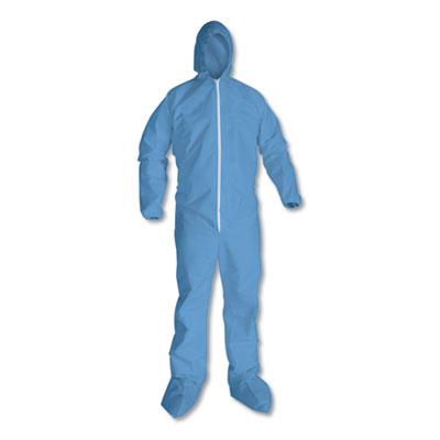 Kimberly-Clark KleenGuard A65 Hood & Boot Flame-Resistant Coveralls, Blue, 2X-Large