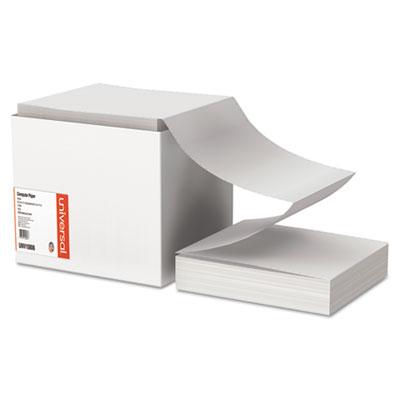 Universal Printout Paper, 1-Part, 15lb, 9.5 x 11, White, 3, 300/Carton