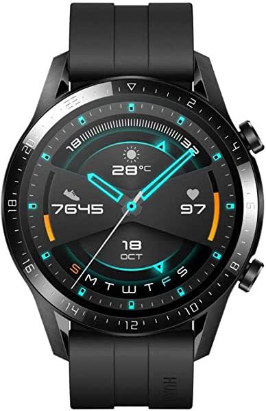 Huawei Watch GT 2 (46 mm) Smart Watch, 1.39 Inch AMOLED Display, Matte Black