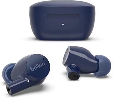Belkin Wireless Earbuds, SoundForm Rise True Wireless Bluetooth 5.2 Earphones Blue