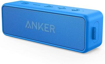 Anker Soundcore 2 Portable Bluetooth Speaker with 12W Stereo Sound, BassUp, IPX7 Waterproof