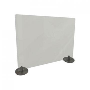 Ghent Desktop Free Standing Acrylic Protection Screen, 23.75 x 5 x 29, Frost