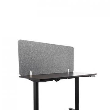 Lumeah Desk Screen Cubicle Panel and Partition Privacy Screen, 54.5 x 1 x 23.5, Polyester, Gray