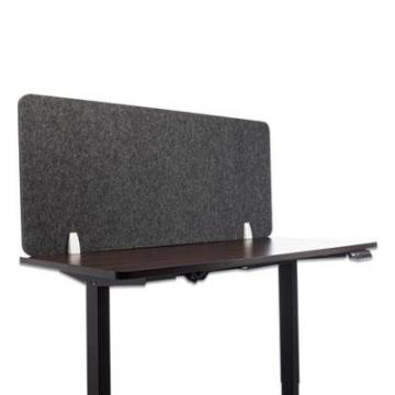 Lumeah Desk Screen Cubicle Panel and Partition Privacy Screen, 54.5 x 1 x 23.5, Polyester, Ash