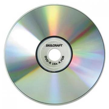 AbilityOne Branded Attribute Media Disks, DVD-R, 4.7GB, 4x, Spindle, 25/PK