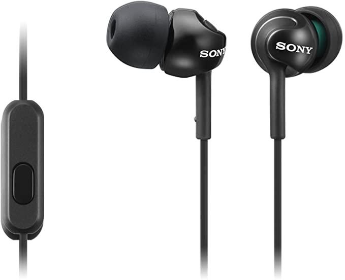 Sony MDR-EX110APB.CE7 Deep Bass Earphones with Smartphone Control and Mic - Metallic Black