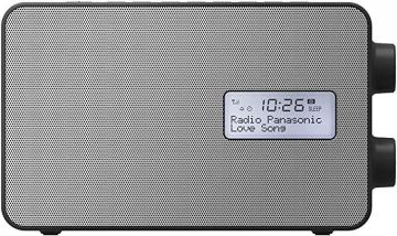 Panasonic RF-D30BTEB-K Smart function radio with USB smartphone charging, Black
