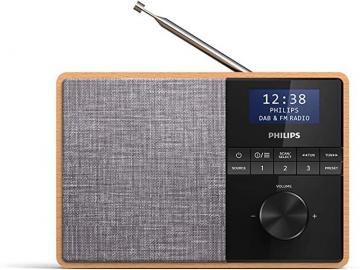 Philips Audio R5505/10 Bluetooth Radio (Wooden Housing, DAB+/FM Radio