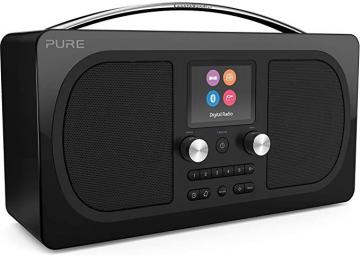 Pure Evoke H6 Prestige Edition - Portable Stereo FM/DAB+/DAB Digital Radio – Black