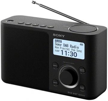 Sony XDR-S61D Portable Digital Radio with High Quality Sound - Black