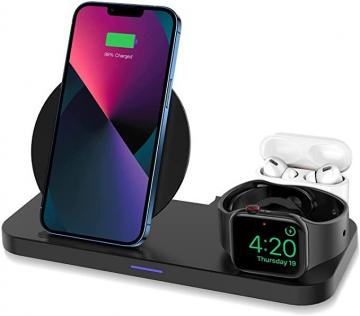 KKM 3 in 1 Wireless Charger, Wireless Charging Station
