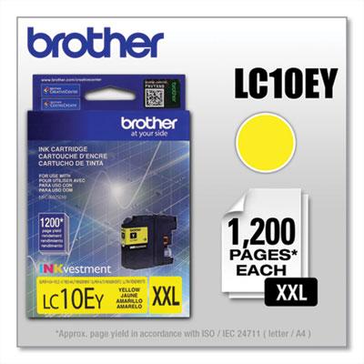 Brother LC10EY Super High-Yield Yellow Ink Cartridge