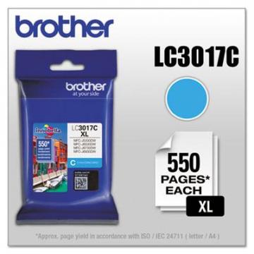 Brother LC3017C High-Yield Cyan Ink Cartridge