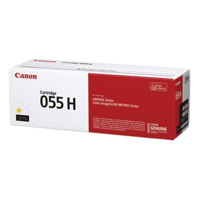 Canon 055H High-Yield Yellow Toner Cartridge