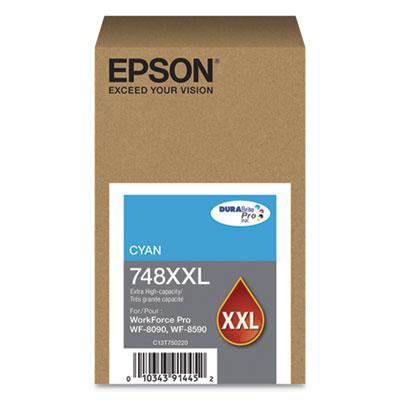 Epson 748XXL Extra High-Yield Cyan Ink Cartridge