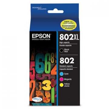 Epson 802, 802XL Black: High-Yield Black,Cyan,Magenta,Yellow Ink Cartridge